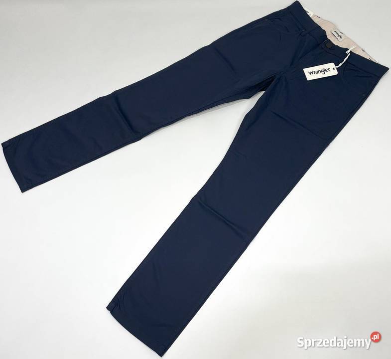 Spodnie męskie Wrangler Greensboro 803 Dark Navy Odzież codzienna Warszawa sprzedam