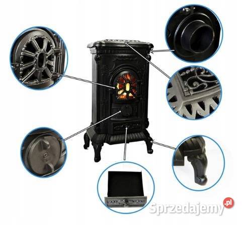 PIEC ŻELIWNY KOZA KOMINEK KOMINKOWY INGRID 9KW sprzedam