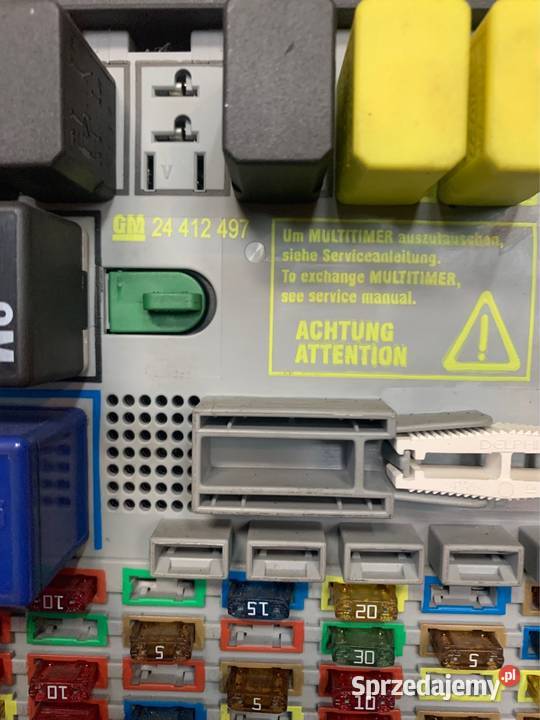Moduł bsi skrzynka bezpieczników opel zafira A Układ elektryczny Szczecin