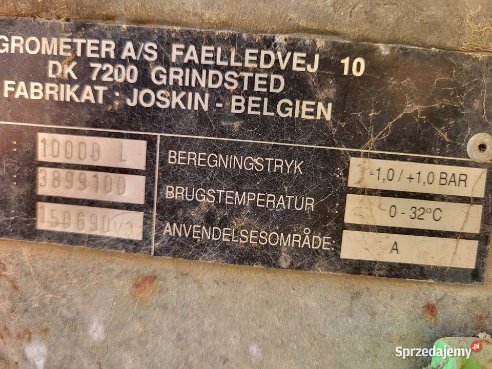Beczka Joskin 10000l w pelni sprawna gotowa do nieuszkodzony kujawsko-pomorskie Wąbrzeźno