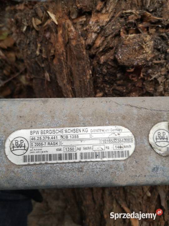 Osie i resory do przyczepki Zelów sprzedam