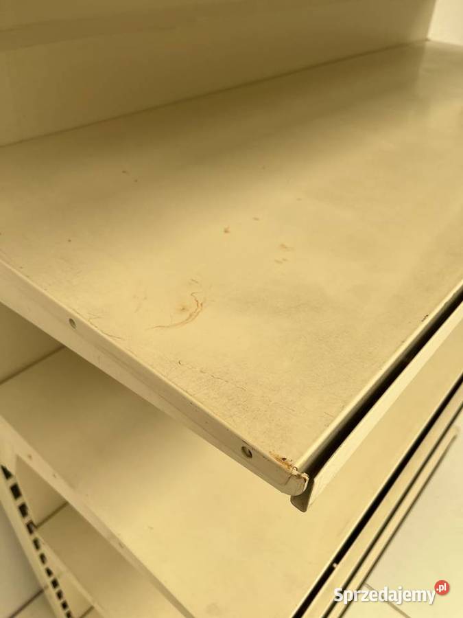 Regał przyścienny metalowy do warsztatu magazynu Sklep mazowieckie