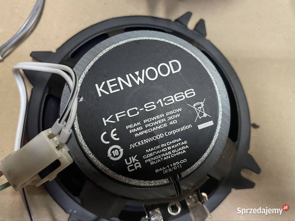 KFCS1366 głośnik 13 głośniki drzwi kenwood Moc 30 Elektronika Szczecin