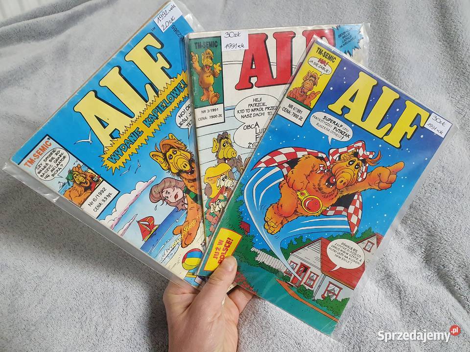 ALF zestaw 3 komiksów tata 90te Gdynia