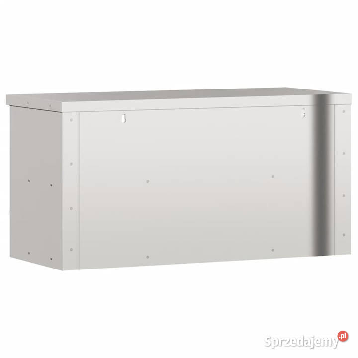 Wisząca szafka kuchenna z półką stal nierdzewna
