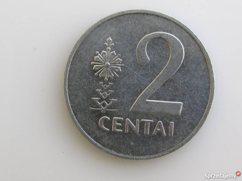 Moneta 2 Centai Centy 1991 Litwa Olecko