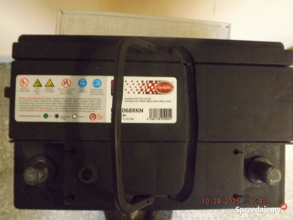 Sprzedam akumulator 12V68Ah w stanie Pozostałe mazowieckie Warszawa sprzedam