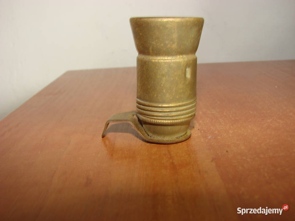 stara mosiężna oprawka żarówki pomorskie Pruszcz Gdański