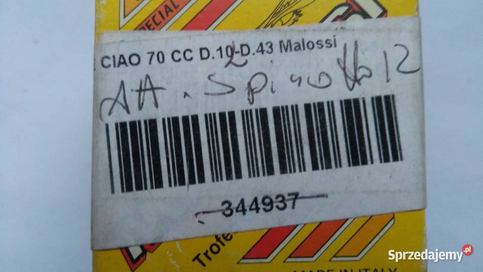 TŁOK MALOSSI SPORT 43 mm PIAGGIO VESPA CIAO SI podlaskie Bielsk Podlaski