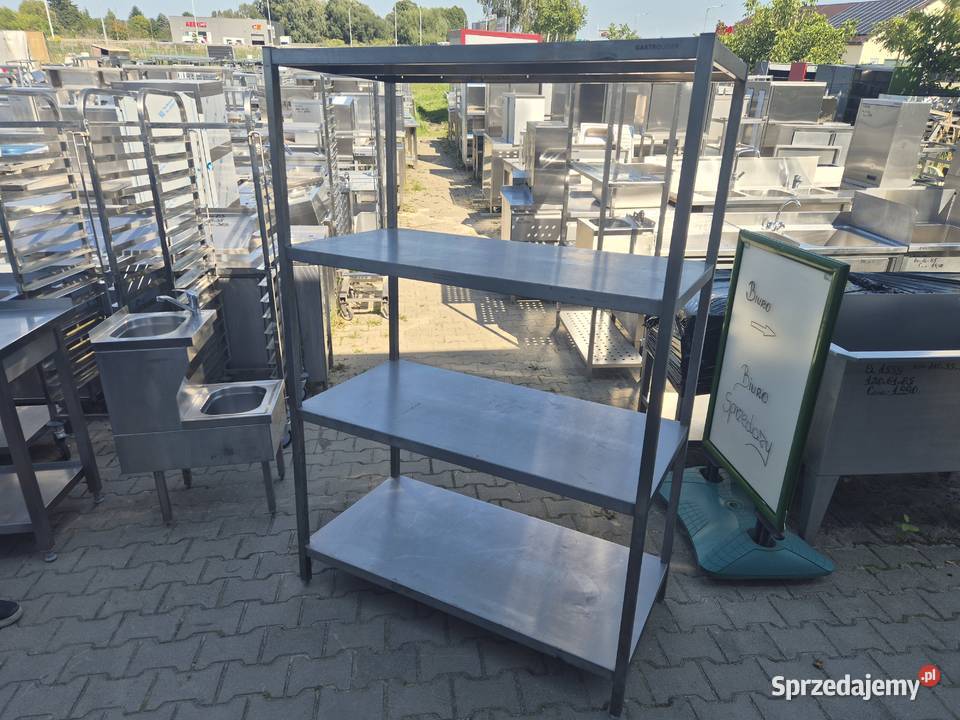 Solidny Regał Gastronomiczny Stal Nierdzewna 4