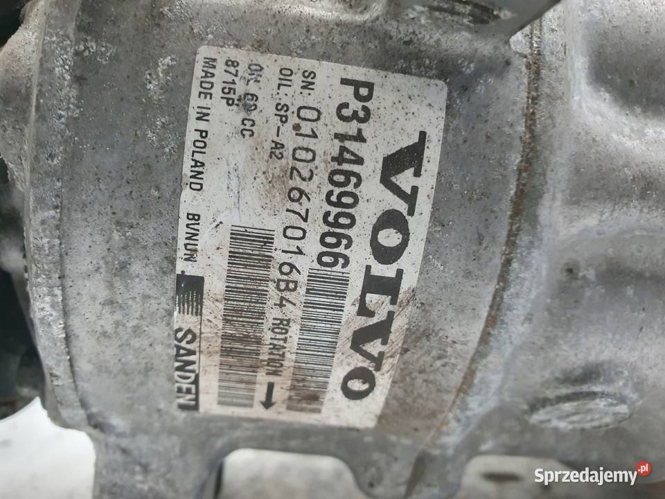 SPRĘŻARKA KLIMATYZACJI Volvo V90 II 20 D4