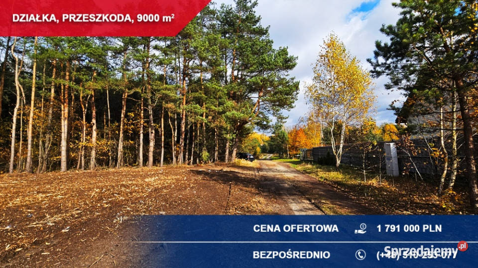 Produkcja usługi składy 9000m2 Przeszkoda gm inwestycyjna sprzedam