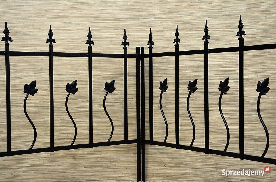 Płotek metalowy ogrodowy palisada 100 x 80 małopolskie Siepraw