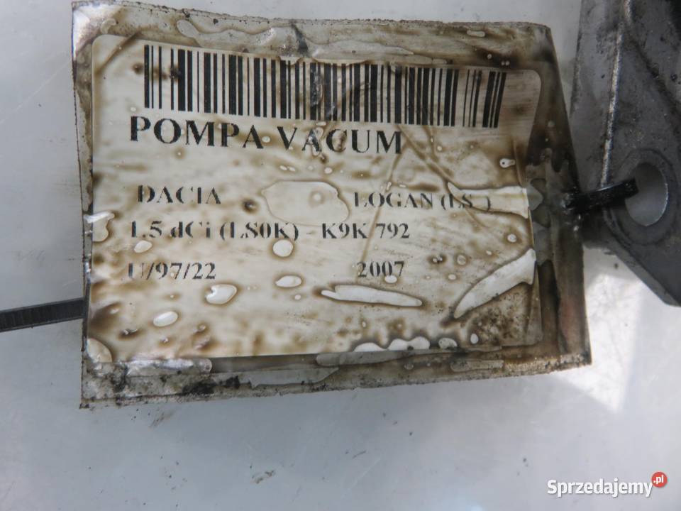 POMPA VACUM DACIA LOGAN 15 dCi 8200577807 osobowe