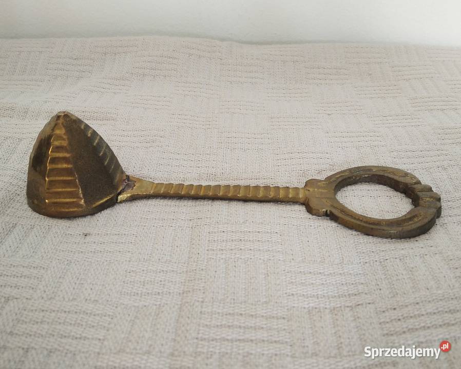 Stara miedziana łyżeczka stożek gasidło do świec Gdańsk