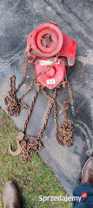 wciągarka łańcuszkowa ręczna jezdna 1t Bełk