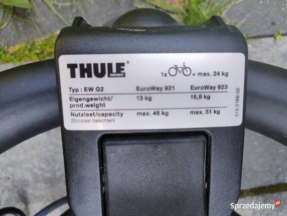 Bagażnik rowerowy na hak THULE 3 roweryodchylany sprzedam