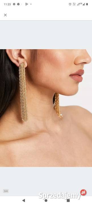 ASOS Wytworne długie kolczyki wieczorowe z Dla kobiet Kraków