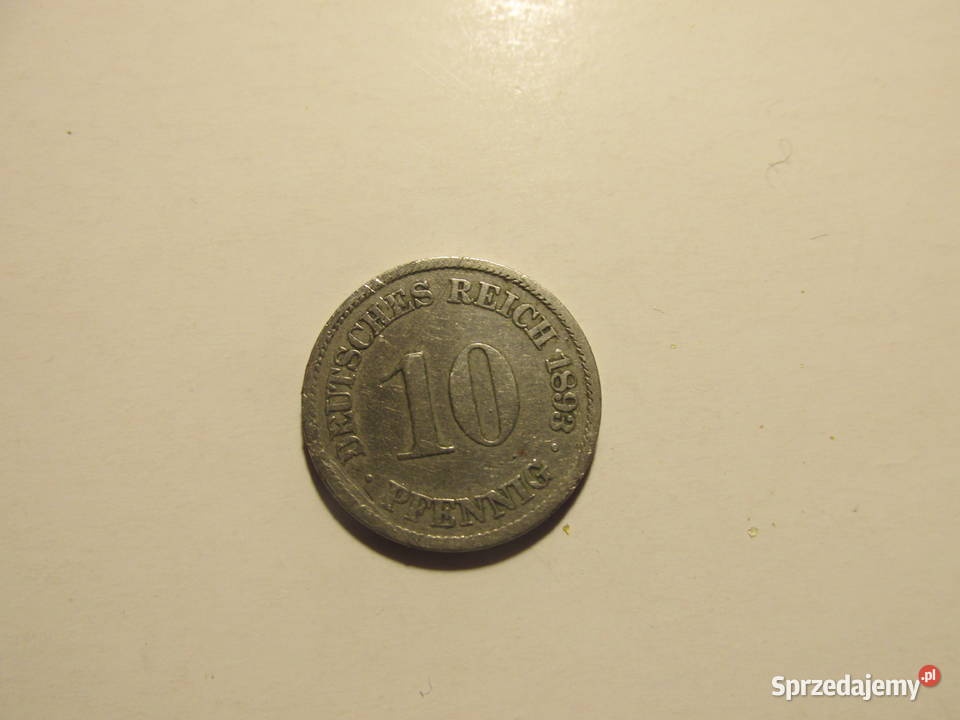 MONETA 10 pfennig 1893