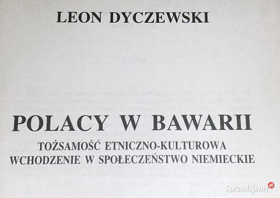 Polacy w Bawarii Leon Dyczewski Chełm sprzedam