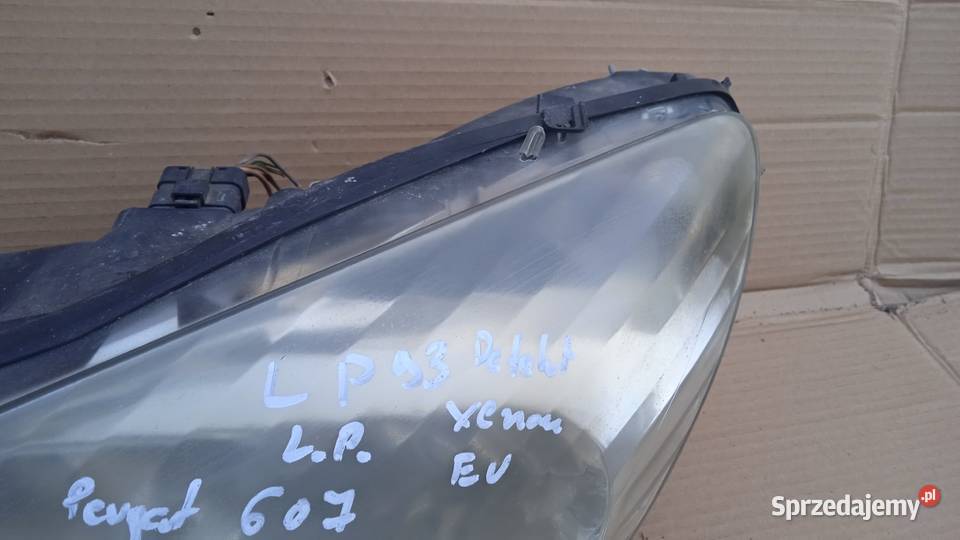 PEUGEOT 607 I LAMPA PRZÓD LEWA XENON EU Zbierkowo