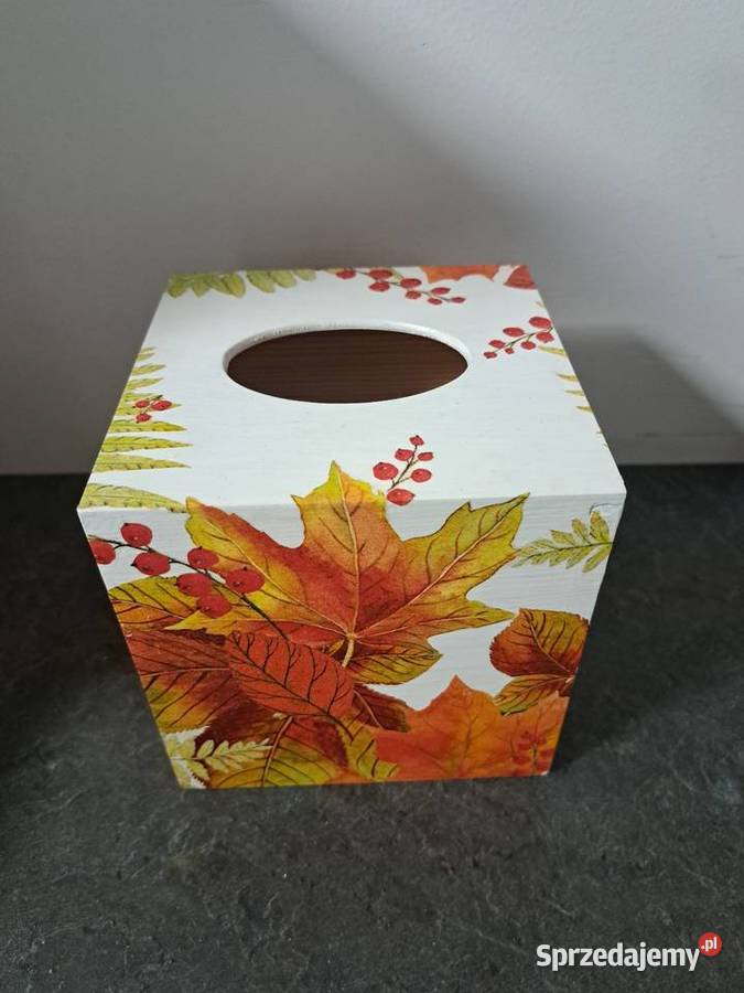 Chustecznik liście jesienne hand made Kędzierzyn-Koźle