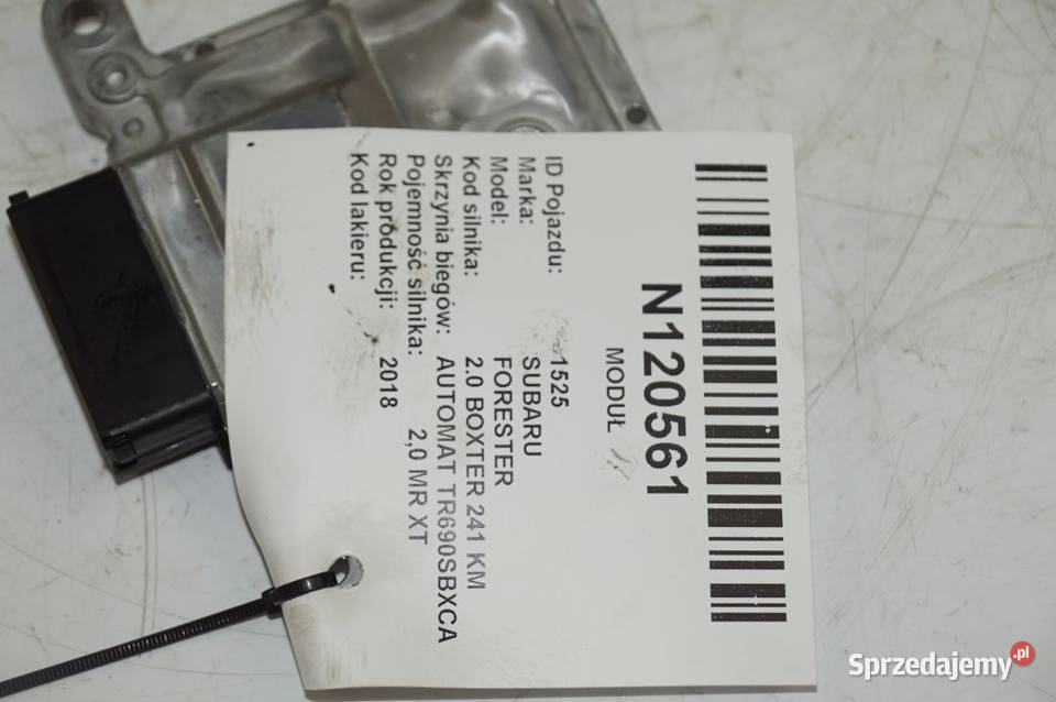 FORESTER XT MODUŁ 30919AE882 G2T39173H3 2018 osobowe Lipno