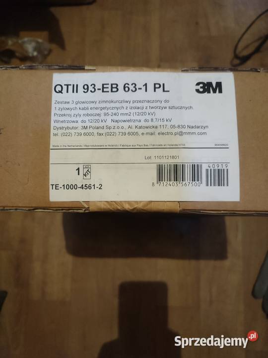 Zestaw głowic zimnokurczliwych 3M Sosnowiec