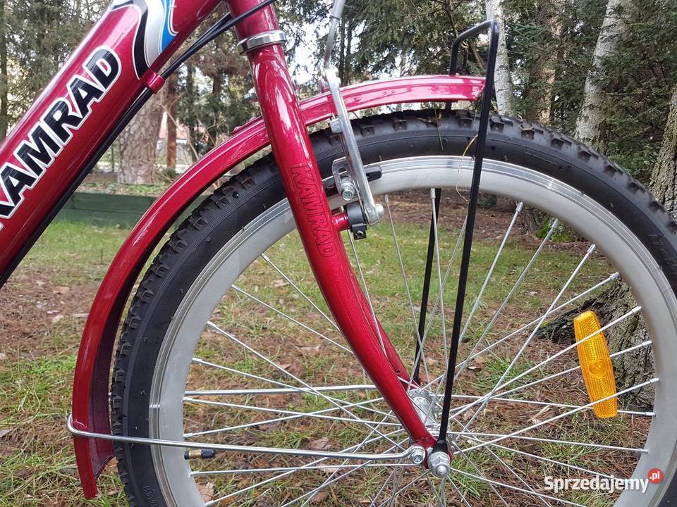 Rower trójkowłowy Kamrad II używany czerwony Łask sprzedam