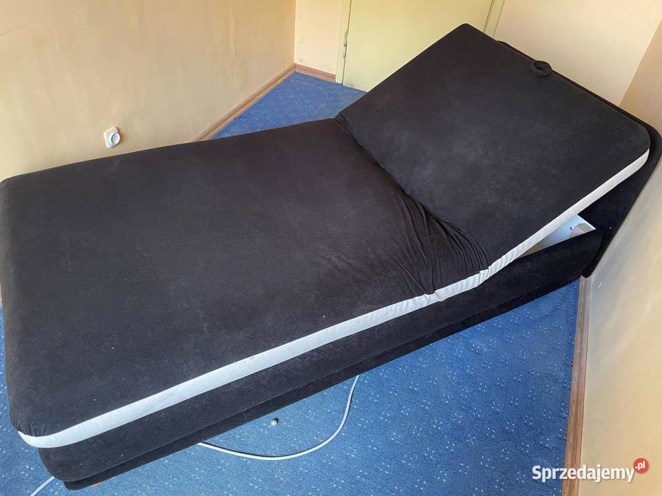 Tapczan jednoosobowy 180 x 85 czarny mazowieckie Warszawa