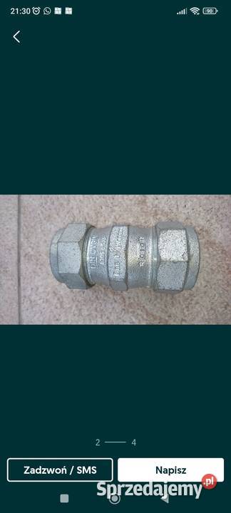 Żeliwna złączka zaciskowa gazwodą fi 47 Gdańsk