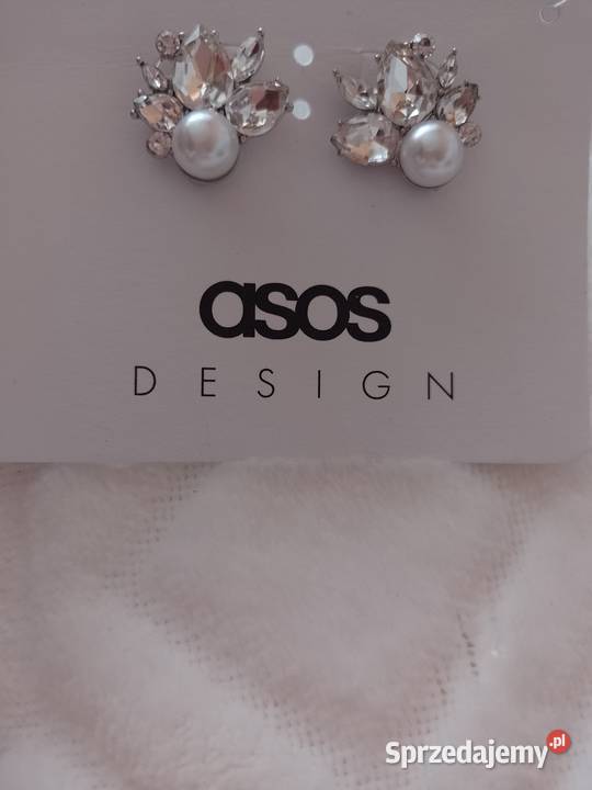 ASOS Bogato zdobione kolczyki ślubne perły z małopolskie Kraków