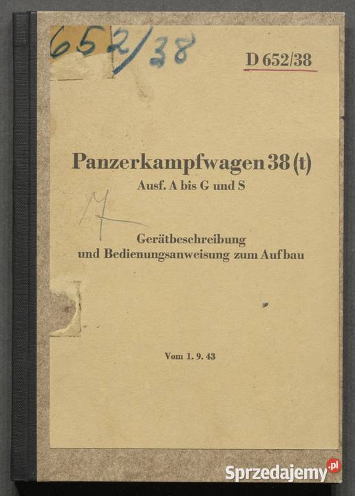 Panzerkampfwagen 38 t Ausf A bis G und S Lębork