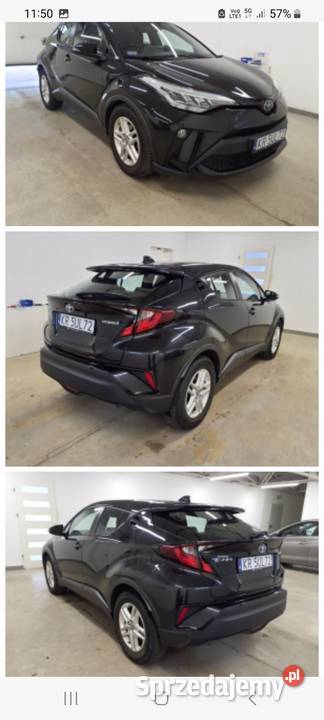 Toyota CHR Hybryda salon światła LED