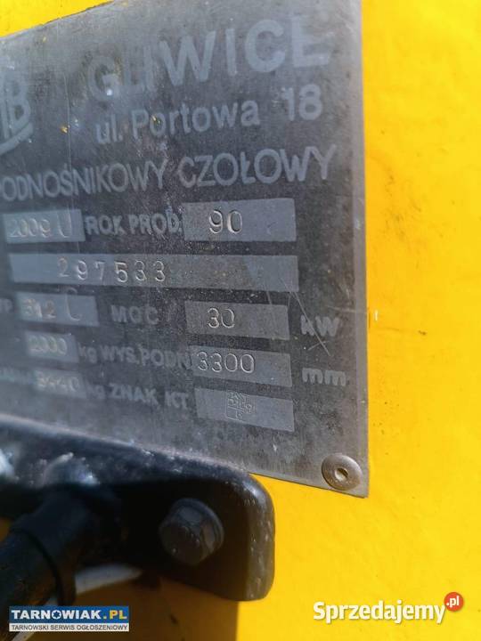 Wózek widłowy GPW model 2009 bliźniacze koła małopolskie