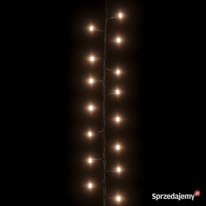 Lampki LED 1000 diod gęsto rozmieszczone ciepła Warszawa