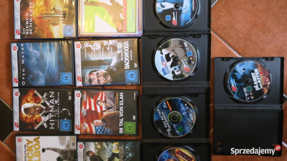 Filmy na płytach DVD 19 sztuk Piotrowice