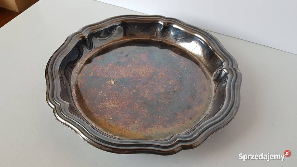 Platerowana stara misa patera Pozostałe Dąbrowa Górnicza sprzedam