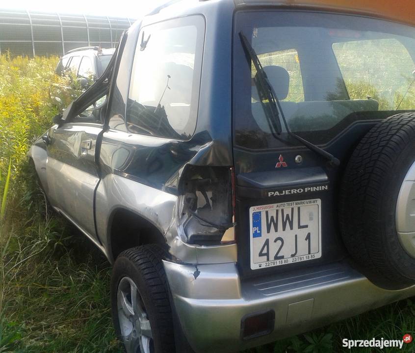 Mitsubishi Pajero Pinin uszkodzony super tanio Pajero Marki