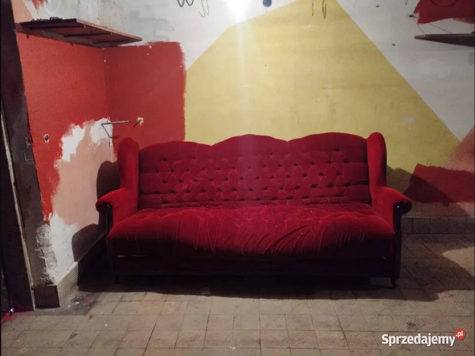Kanapa klasycznazwykła sceniczna prywatna bordo mazowieckie Warszawa