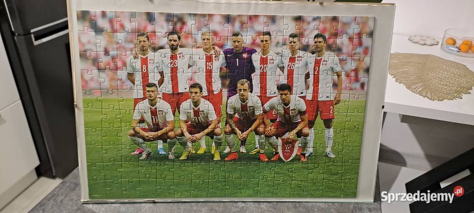 Reprezentacja piłkarska Legia puzzle w antyramie