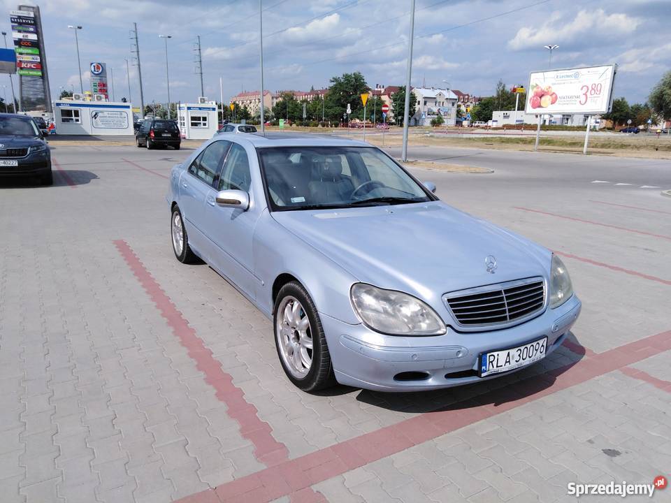 Mercedes klasa S najbogatsza wersja gaz sekwecja Mielec