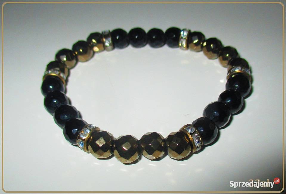 BRANSOLETA z zielonych agatów bransoleta Łódź