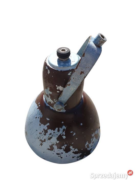 Stara lampa lampka emaliowana lata 5060 antyk śląskie Cieszyn