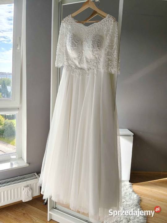 Suknia ślubna 40 welon i pokrowiec ODBIÓR Tczew
