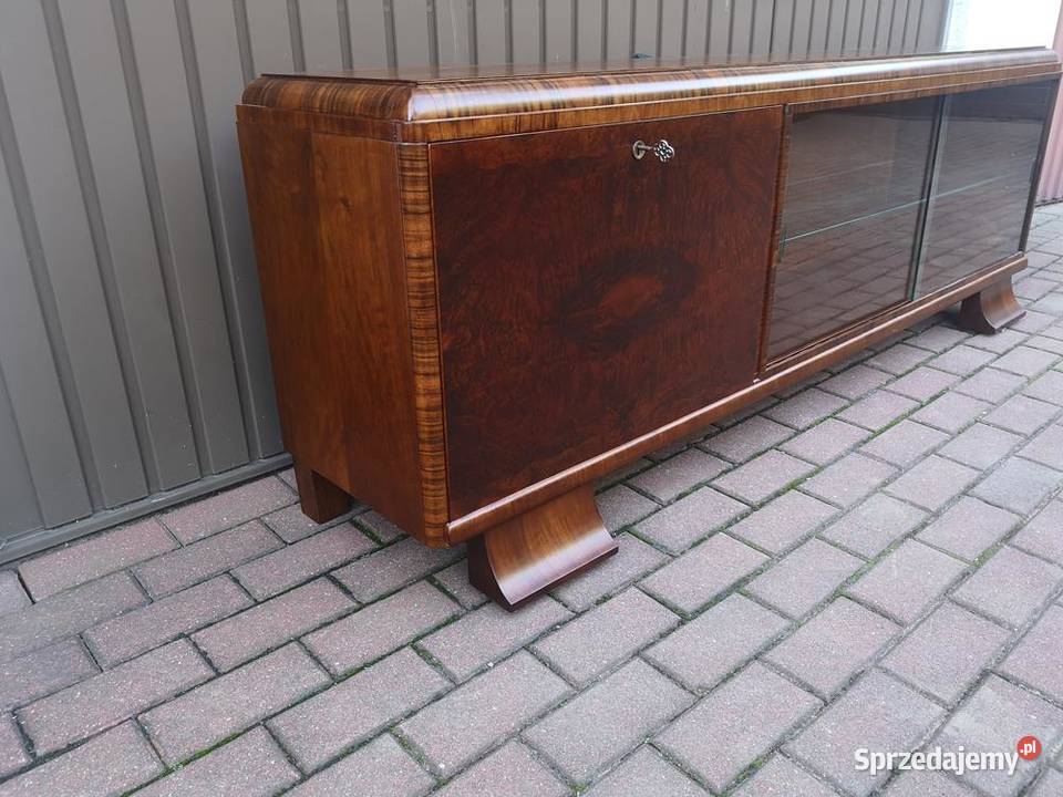 Komoda ARTDECO RTV Niska Orzech 193 Zgrabna Swarzędz