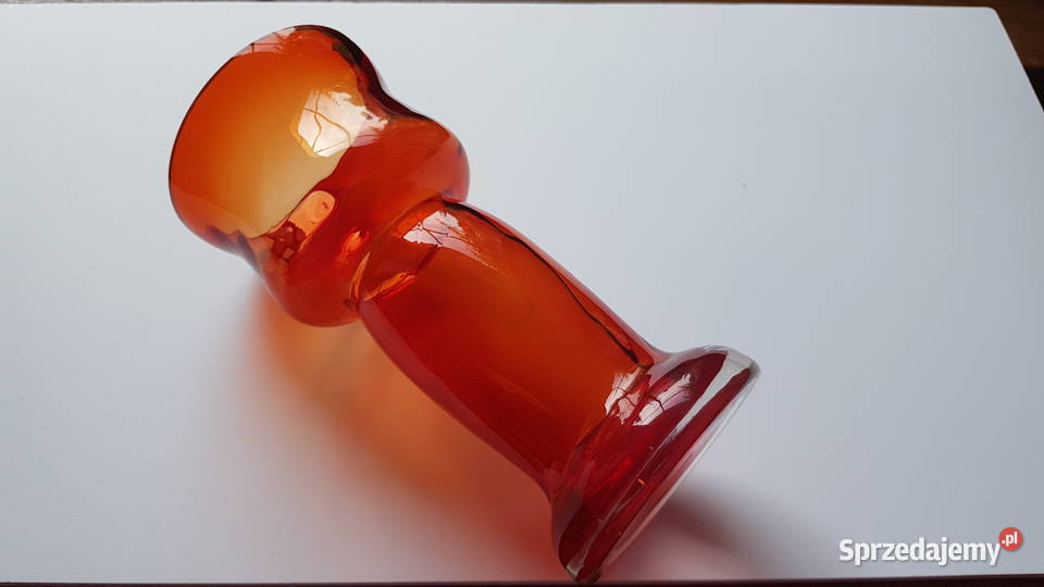 Kanelowany wazon Ząbkowice Staszic kolorowe Dąbrowa Górnicza