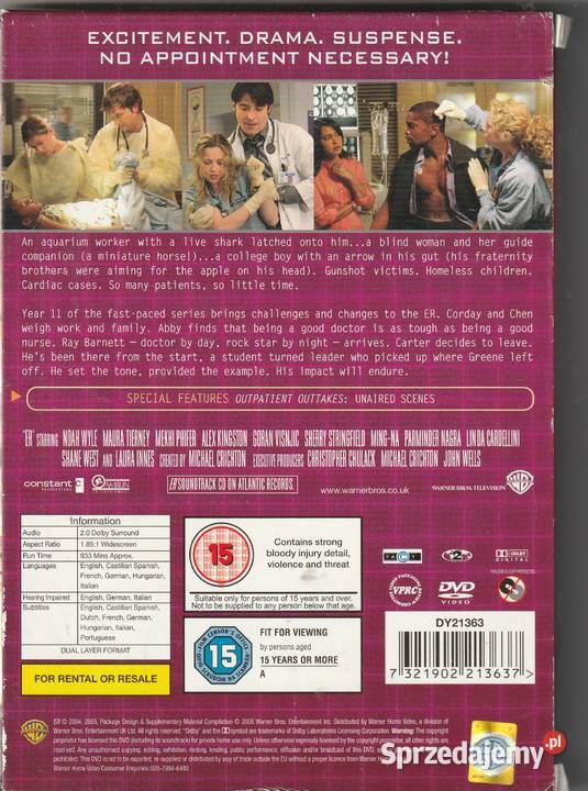 ER Ostry dyżur Sezon 11 Noah Wyle Maura Tierney Pruszków