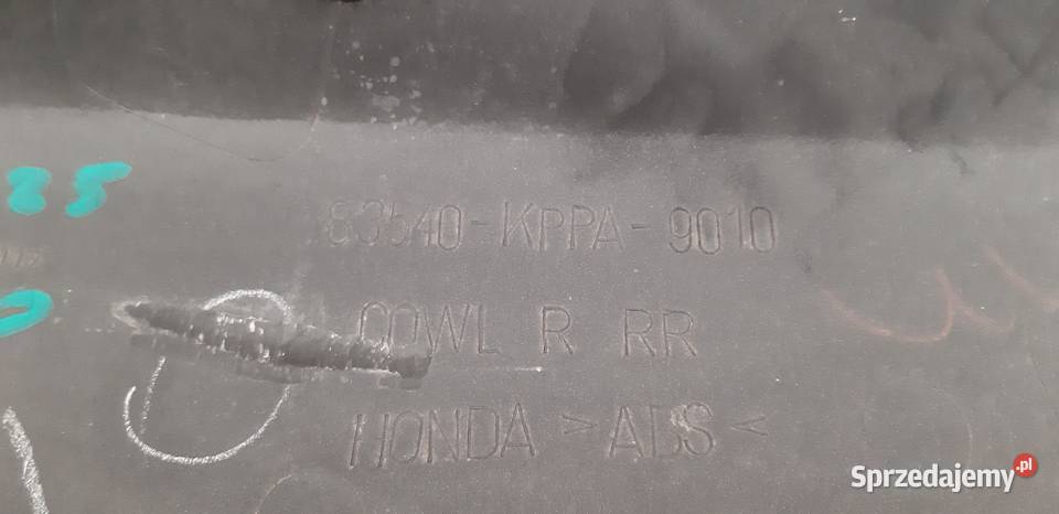 HONDA CBR 125 JC34 BOCZEK OWIEWKA OGON PRAWY Szyby i owiewki lubuskie Trzciel