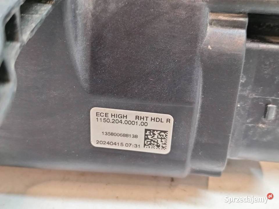 LAMPA PRZÓD PRAWA EUROPA FULL LED 3V1941016E osobowe sprzedam